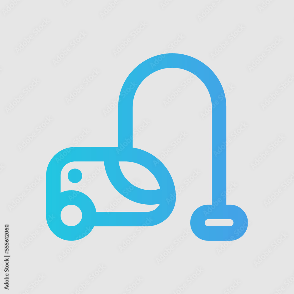 Vacuum cleaner icon in gradient style about furniture, use for website mobile app presentation Vacuum cleaner icon in gradient style about furniture, use for website mobile app presentation