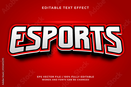 Esport gaming 3d editable text effect