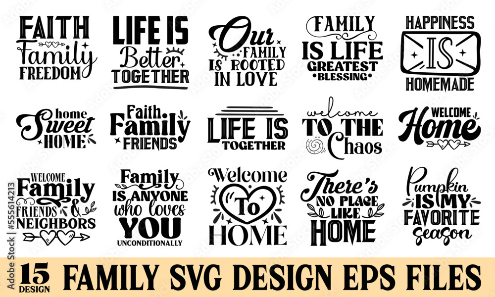 Fototapeta premium Family SVG Design