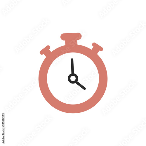 Sport timer icon. Stopwatch sign. Speed measurement concept. Inventory for competition. Hand drawn vector illustration isolated on white background. Flat style