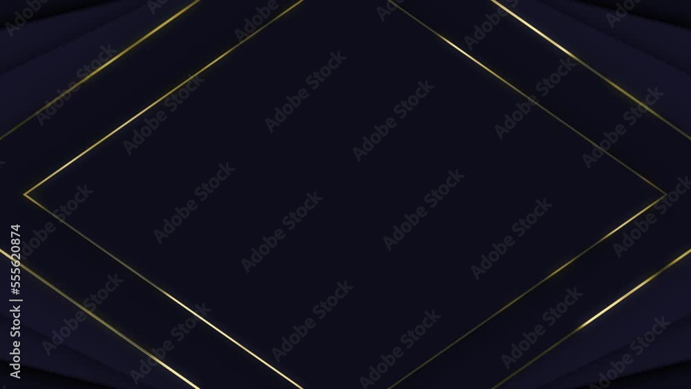 Glamorous dark background with a golden frame for your title Glamorous dark background with a golden frame for your title