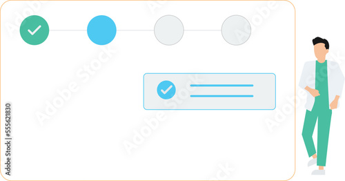 Man filling online form, People fill out a form via mobile application, Man at computer filling online questionnaire form
