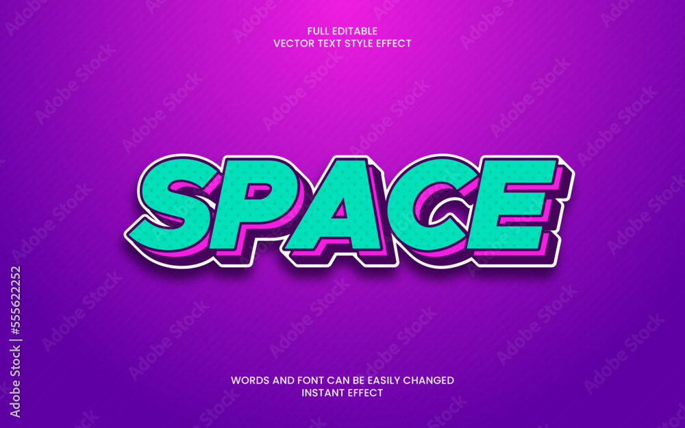 Space Text Effect Space Text Effect