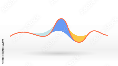 Motion sound wave line and curve elements abstract