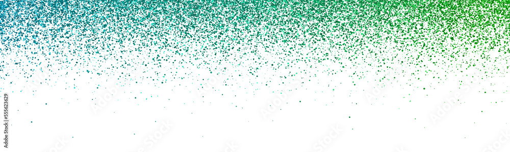 Wide blue green falling particles isolated Wide blue green falling particles isolated