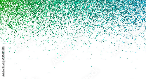 Green blue falling particles