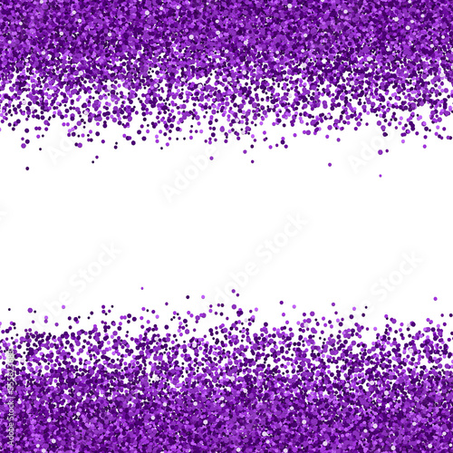 Purple glitter placer isolated PNG