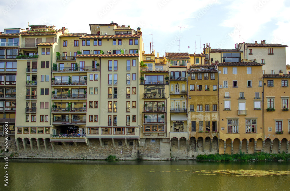 Typical houses at the Arno river