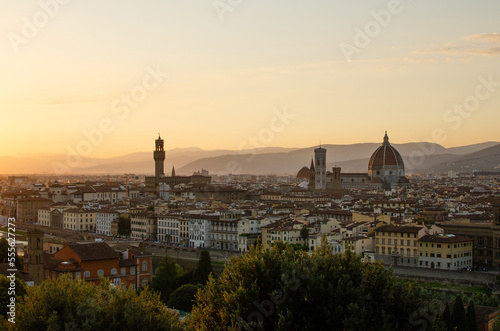 Florence by sunset. Italy.