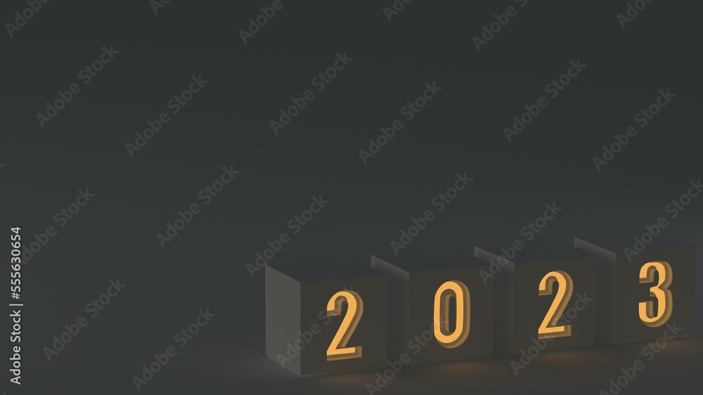 2023 new year - obrazy, fototapety, plakaty 