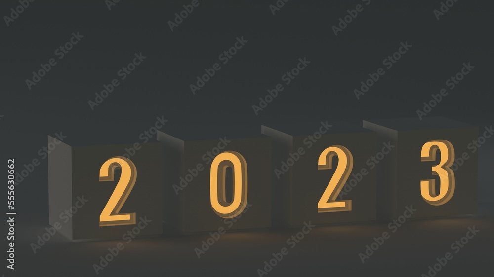 2023 new year - obrazy, fototapety, plakaty 
