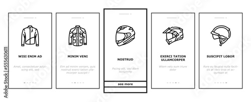 motorcycle bike motor sport onboarding mobile vector. scooter vehicle, biker rider, wheel speed, vintage road, transport, moto chopper motorcycle bike motor sport illustrations