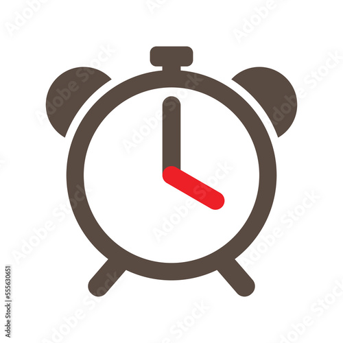 Clock timer simple icon , alarm icon, time vector illustration.