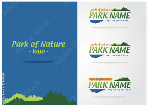 Park of nature logo concept