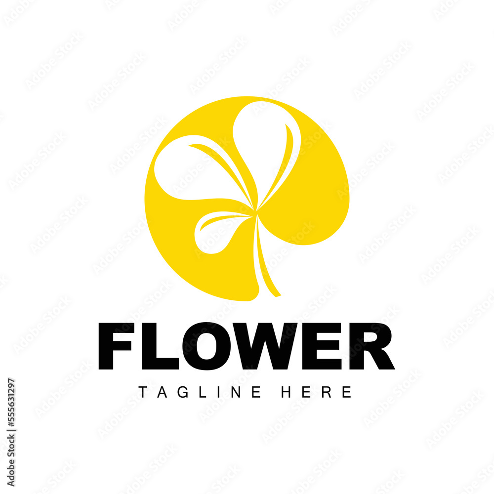 Flower Logo, Flower Garden Design With Simple Style Vector Product Brand, Beauty Care, Natural Flower Logo, Flower Garden Design With Simple Style Vector Product Brand, Beauty Care, Natural