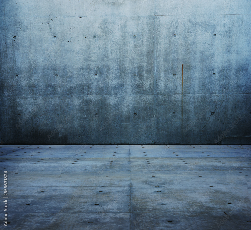Large raw concrete space. concrete wall and floor. Large raw concrete space. concrete wall and floor.
