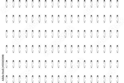 Seamless Motifs Pattern Inspired by Safety Pin for Decoration, Background, Website, Ornate, Fashion Pattern, Graphic Design Element. Vector Illustration