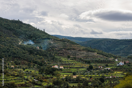 Centuries-Old Terraced Agriculture in the Serra da Estrela Mountains, Portugal © ontronix