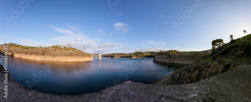 The Castelo do Bode dam (Portuguese: Barragem de Castelo do Bode) dams the Zêzere River, a tributary of the Tejo, to form a reservoir.