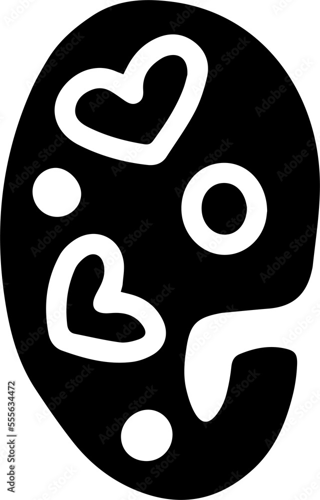 valentine style alphabet with heart, letter G valentine style alphabet with heart, letter G