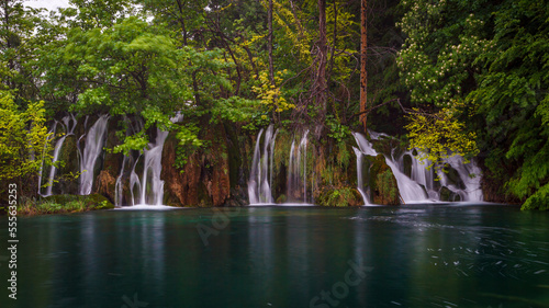 Fototapeta Naklejka Na Ścianę i Meble -  The Plitvice Cascades in Croatia