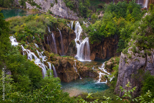 The Plitvice Cascades in Croatia