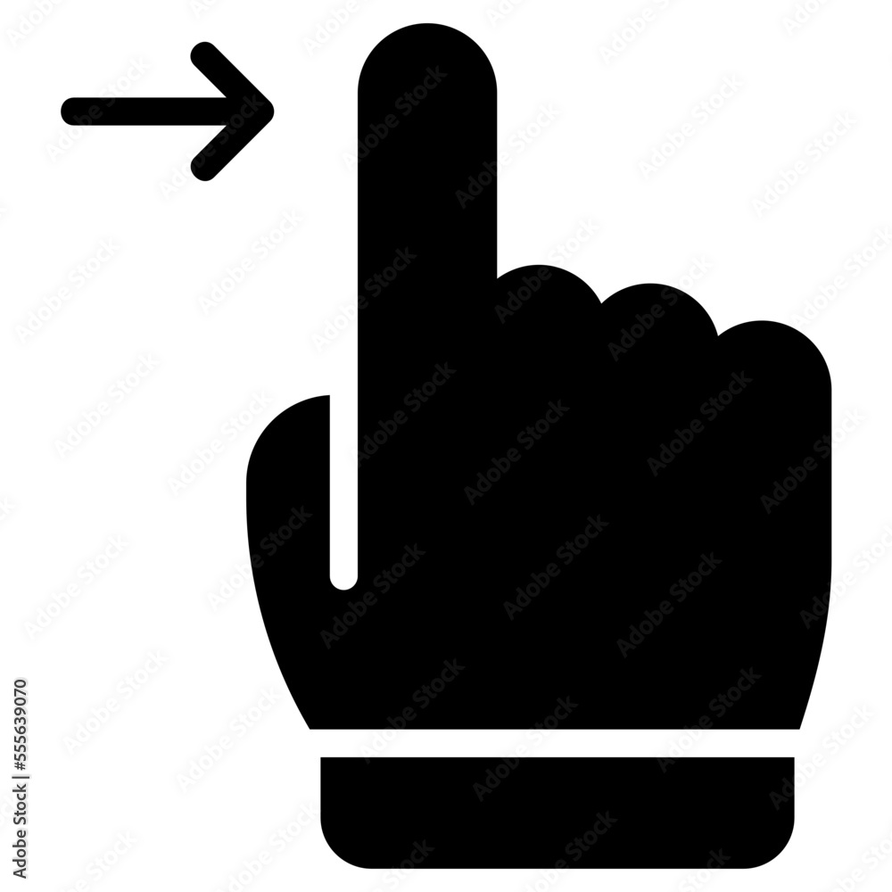 swipe right glyph icon swipe right glyph icon