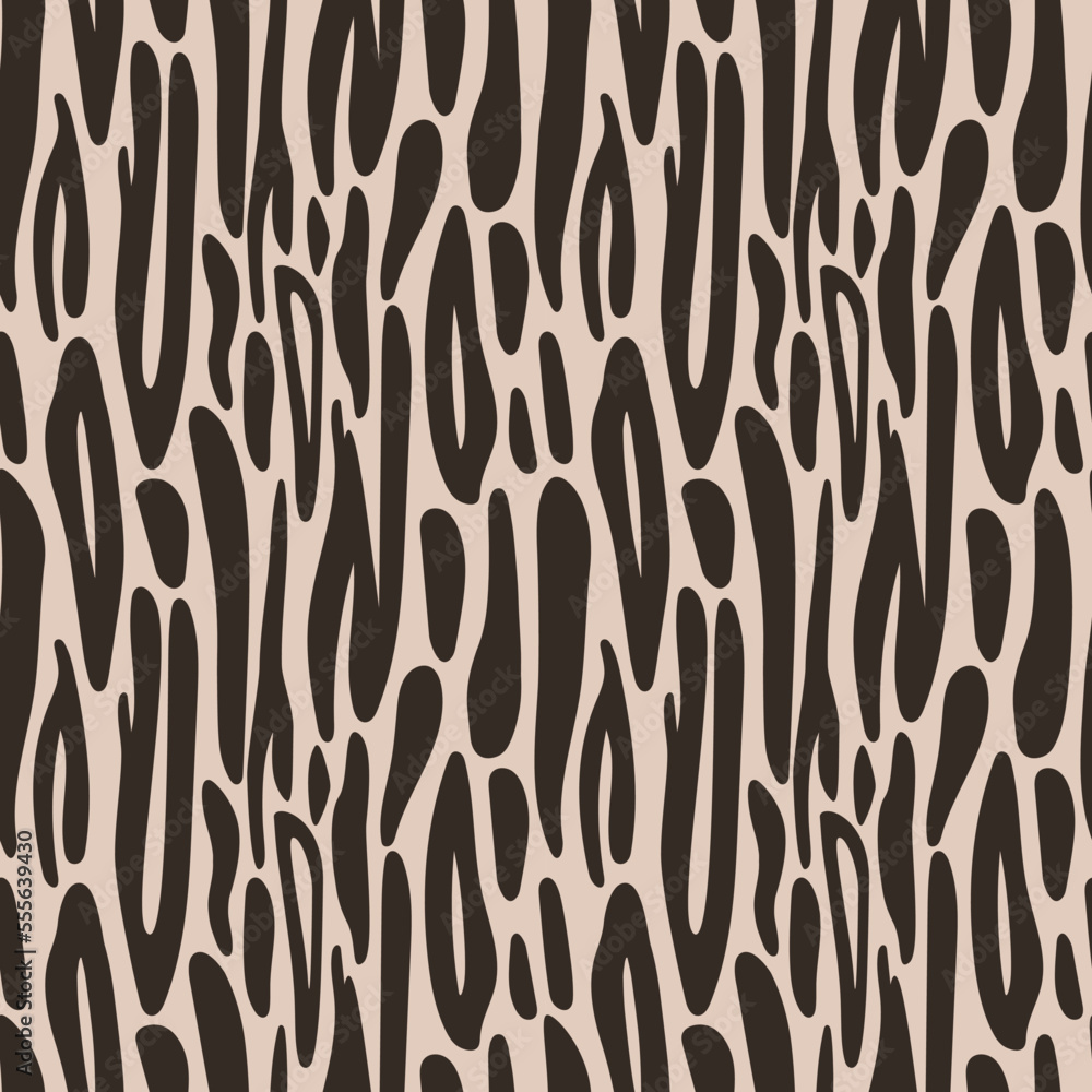 Seamless texture with imitation zebra skin. Fashionable abstract print in hand drawn style Seamless texture with imitation zebra skin. Fashionable abstract print in hand drawn style
