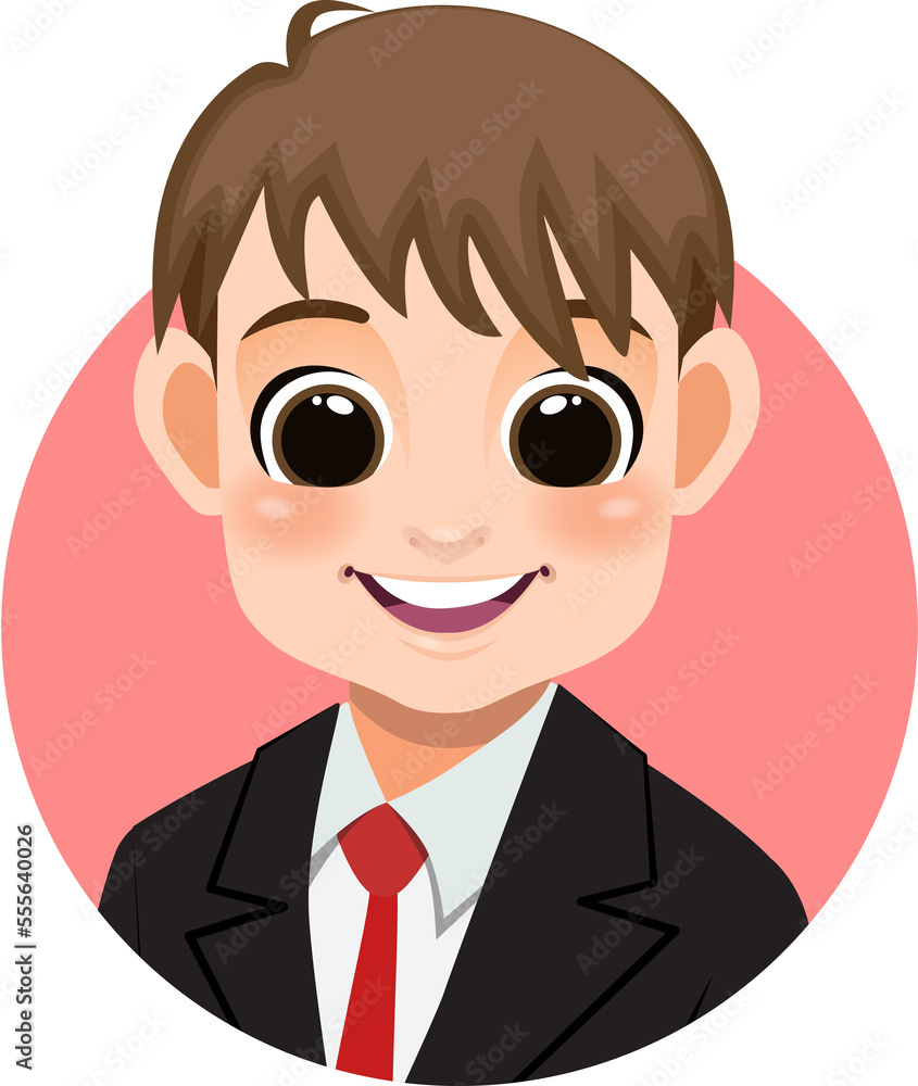 Smile businessman avatar man face profile icon concept online support service male cartoon character portrait isolated flat icon Smile businessman avatar man face profile icon concept online support service male cartoon character portrait isolated flat icon