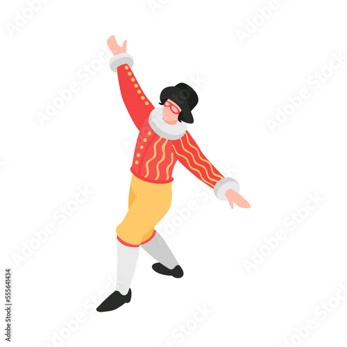 Opera Guy Isometric Composition