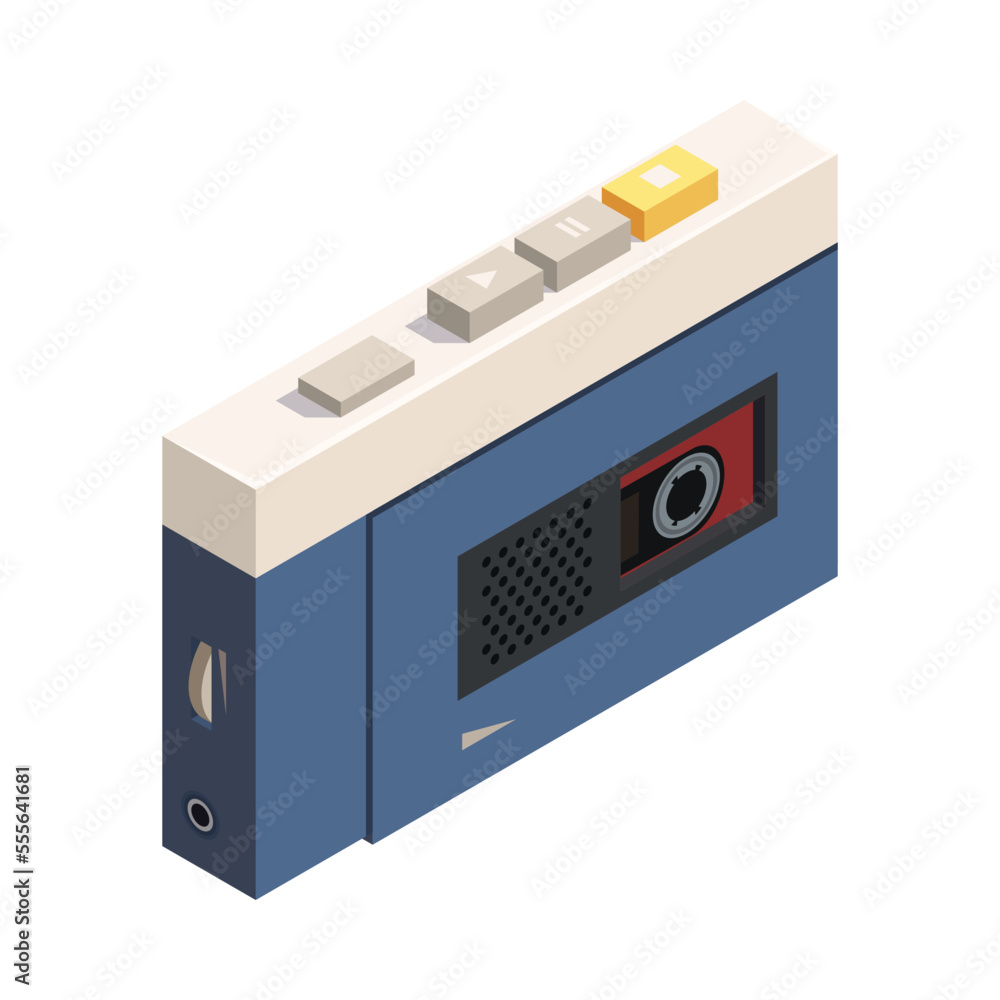 Retro Cassette Player Composition Retro Cassette Player Composition