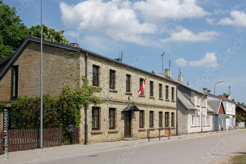 Street view of a small European town