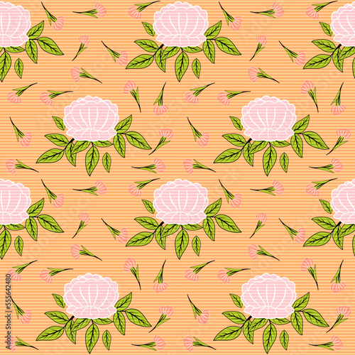 Floral seamless pattern in vector.