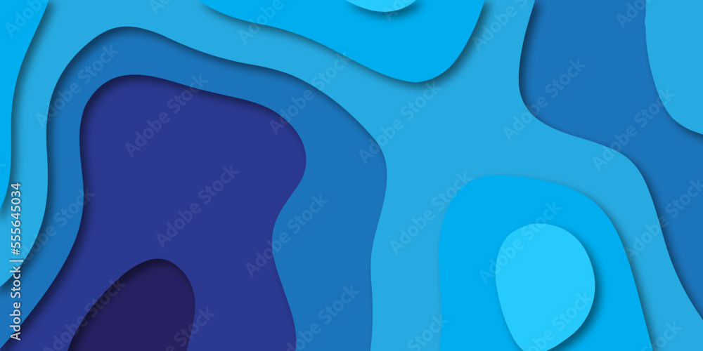 abstract 3d blue paper cut background.Vector illustration. papercut design layout for business presentations, flyers, posters background. abstract 3d blue paper cut background.Vector illustration. papercut design layout for business presentations, flyers, posters background.