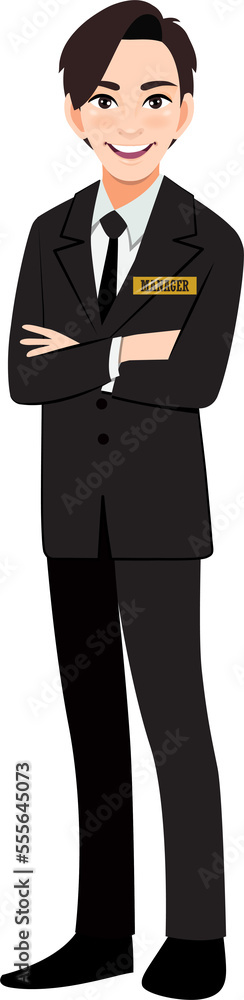 Businessman, Manager cartoon character flat icon PNG Businessman, Manager cartoon character flat icon PNG