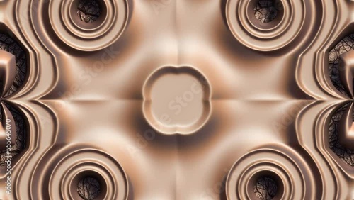 3d abstract brown background animation seamless pattern.