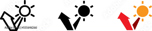 Anti glare icon , vector illustration