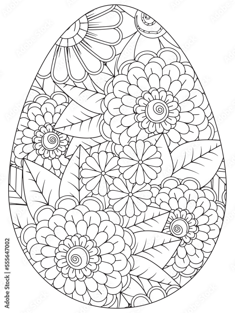 Easter Flowers Coloring Pages
