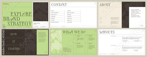 Brand proposal templates to create presentation of your company