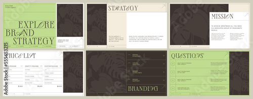 Brand proposal templates to create presentation of your company