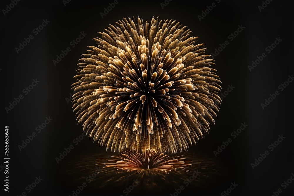 golden fireworks.. Generative AI golden fireworks.. Generative AI