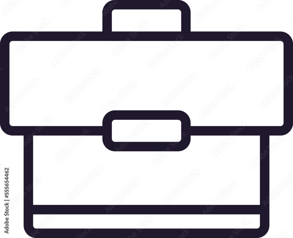 Education concept. Trendy sign for apps, UI, web sites, adverts, shops. Editable stroke. Vector line icon of suitcase
