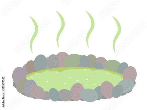 温泉（薬湯）のイラスト