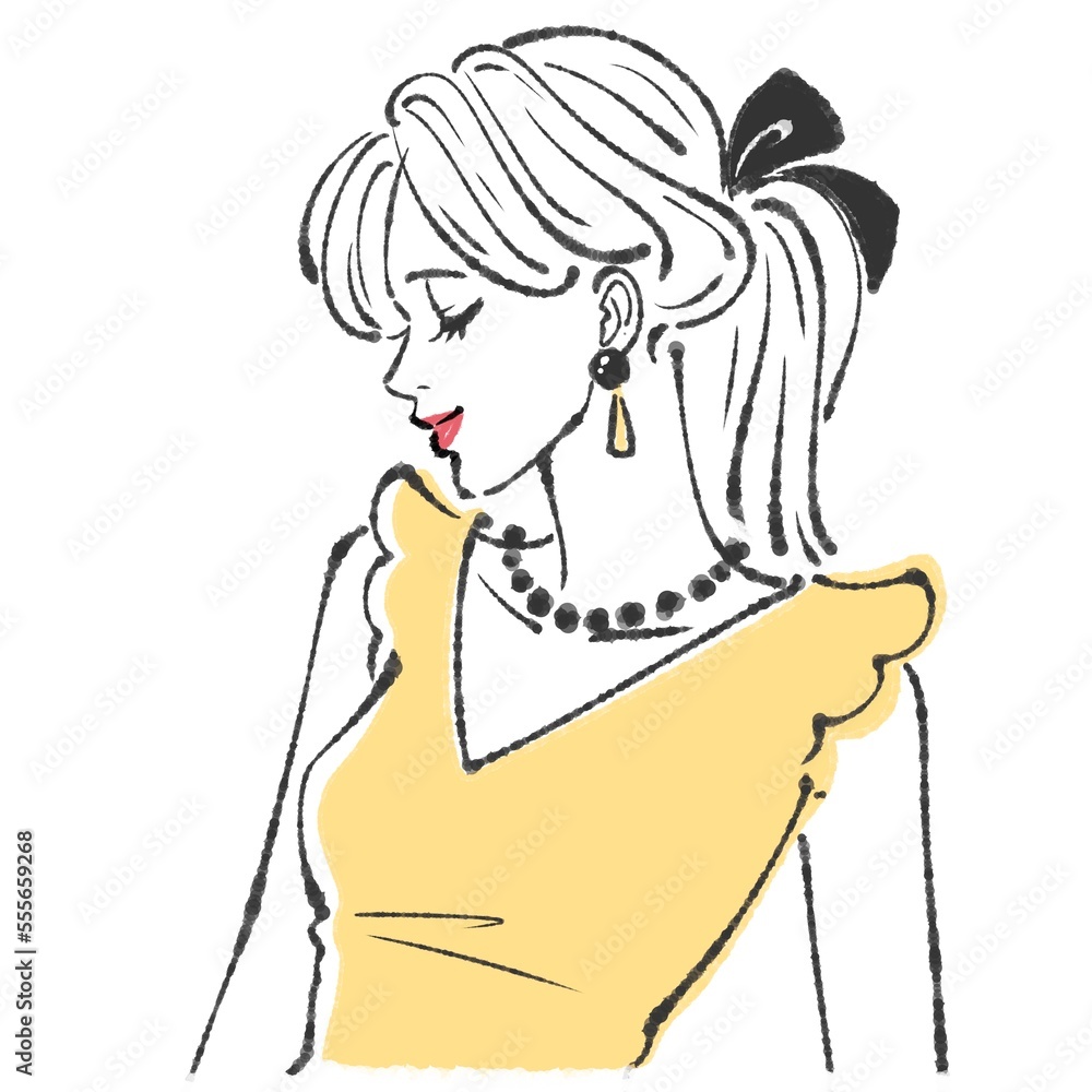 女性のイラスト素材 女性のイラスト素材