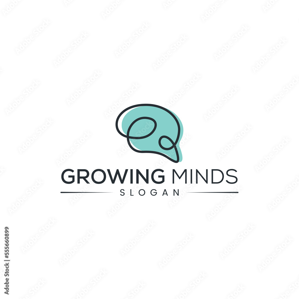brain outline line art monoline logo vector icon. Brain Logo silhouette design vector template. Think idea concept. brain outline line art monoline logo vector icon. Brain Logo silhouette design vector template. Think idea concept.