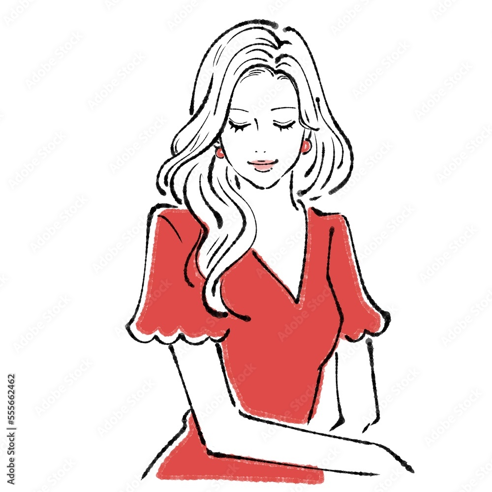 女性のイラスト素材 女性のイラスト素材