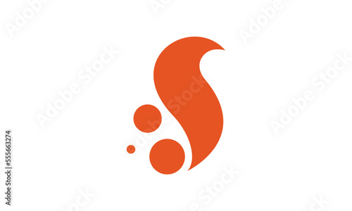 Creative squirrel logo vector image
