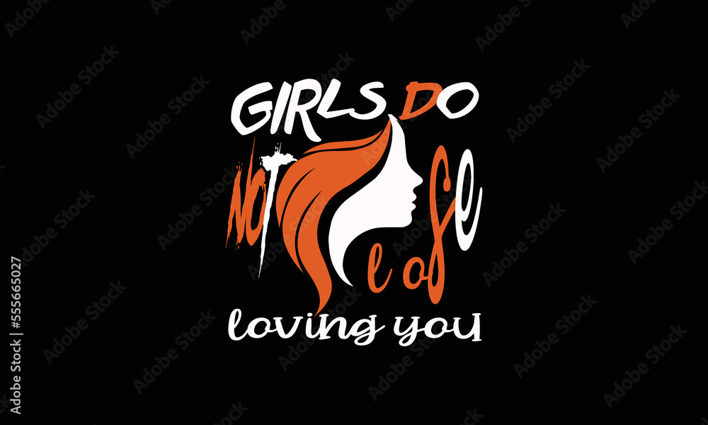 Girls love typography design Girls love typography design