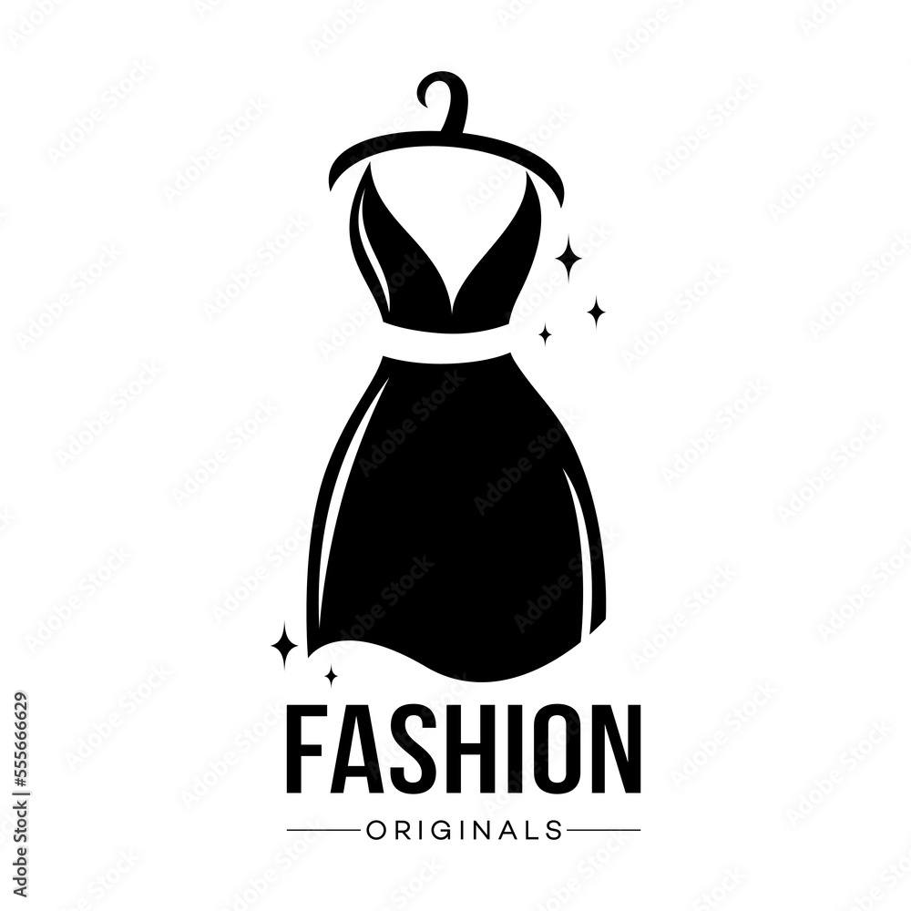 Φωτογραφία Stylish and fashionable women's dress logo