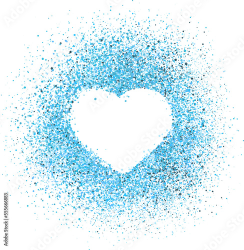 Glitter valentines day heart. Wedding card idea